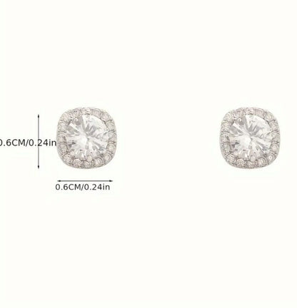 Cubic Zirconia Studs - Ahlis Luxe