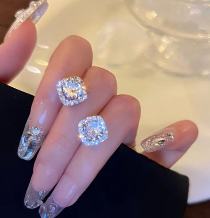 Cubic Zirconia Studs - Ahlis Luxe