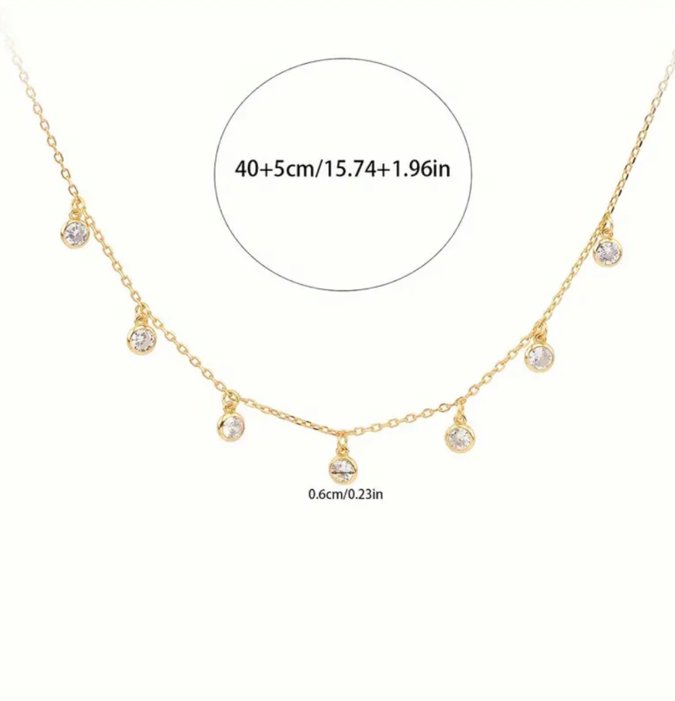 Zirconia Pendant Necklace - Ahlis Luxe