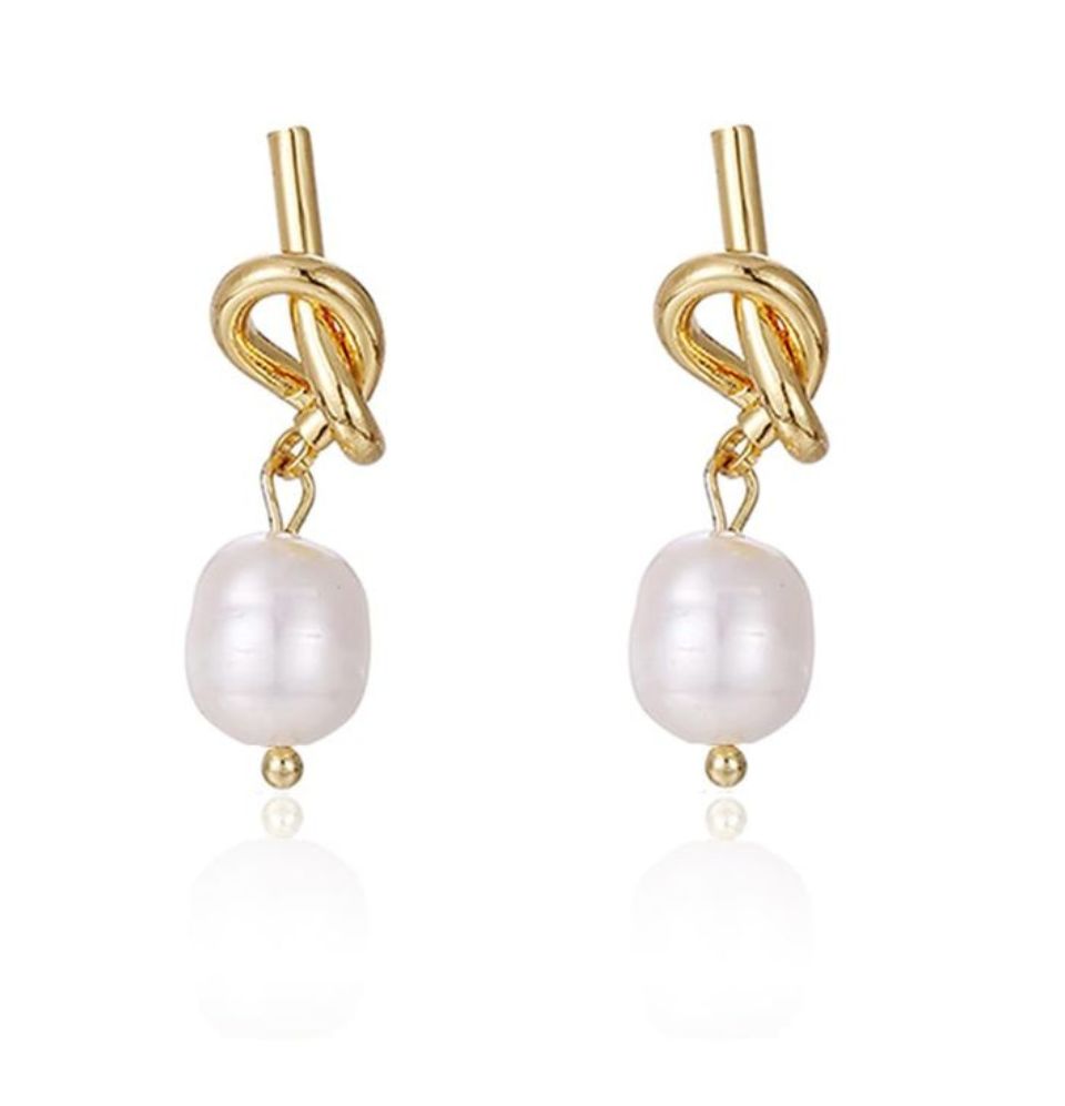 Pearl Knot Earrings - Ahlis Luxe